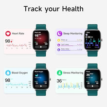 Load image into Gallery viewer, Smart Watch for Men Women, 1.85" HD Smartwatch Compatible iPhone/Samsung/Android (Answer/Make Calls), 100+ Sport Modes Fitness Tracker with Heart Rate/Sleep/SpO2 Monitor, IP68 Waterproof, 2 Bands, GreenBand_128