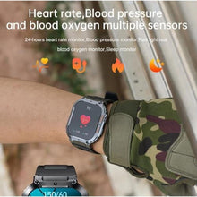 Load image into Gallery viewer, Smart Watch for Samsung Galaxy A15 5G Military Smart Watch for Men (Answer/Make Call), 1.85in HD Tactical Sports Rugged Smartwatch, Fitness Tracker Watch for Android/iOS Phones - Black_1686
