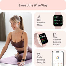 Load image into Gallery viewer, Smart Watch for Women, Alexa Built-in, 1.8" Touch Screen Fitness Tracker, Make/Answer Calls, Heart Rate/Sleep/SpO2 Monitor, Pedometer, IP68 Waterproof Watches for Android iPhone, 101+ Sport Modes, Pink_2164