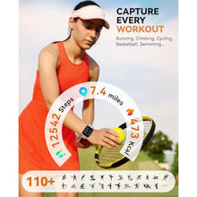 Load image into Gallery viewer, Smart Watch for Women Men- Answer/Make Call, 2025 IP68 Waterproof Fitness Step Sleep Tracker Watch with Monitor Activity Counter Smartwatch for Andriod iPhone iOS Samsung Compatible, PolishedSilverCasewStarlightBand_1816