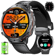 Load image into Gallery viewer, Smart Watches for Men with 900mAh(60+Standby),1.73" AMOLED Reloj Inteligente para Hombre with Bluetooth Call,110+ Sports Mode Fitness Tracker/Heart Rate Sleep Health Monitor/Android iOS Smart watch, BlackBlack_1