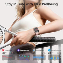 Load image into Gallery viewer, Smart Watches for Women with Alexa & Bluetooth Call,1.85" HD Screen Fitness Tracker,30-Day Battery, Heart Rate/Sleep/SpO2 Monitor,100+ Sports Modes,2ATM Waterproof Smartwatch for Android iPhone(Pink)_174