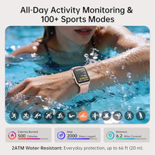 Load image into Gallery viewer, Smart Watches for Women with Alexa & Bluetooth Call,1.85" HD Screen Fitness Tracker,30-Day Battery, Heart Rate/Sleep/SpO2 Monitor,100+ Sports Modes,2ATM Waterproof Smartwatch for Android iPhone(Pink)_175