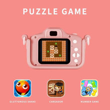 Load image into Gallery viewer, Snowall Kids Camera, Rainbow Design, 2.0 Inch LCD Screen, with 64GB Memory Card, Girls Toy, Pink_5716