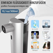 Load image into Gallery viewer, Soap Dispenser,Automatic Soap Dispensers, 3 Levels Adjustable Soap Dispenser Bathroom, 10.1OZ/300ml Automatic Soap Dispensers Touchless,USB Rechargeable Touchless Soap Dispensers for Bathroom, Kitchen, Asilver_960