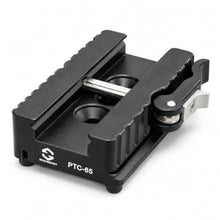 Load image into Gallery viewer, SOARSHOT PTC-65 Picatinny Arca Type Quick Release Plate, CNC Aluminum 2-in-1 Rail Clamp for Shooting Tripod Ball Heads, ARMS 17S Type Base, QD Sling Holes, 3/8"-16 Thread, Magnetic Hex Key Storage_1