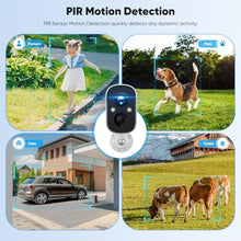 Load image into Gallery viewer, Sofiwaa Solar Security Cameras Wireless Outdoor, 2K Solar Camera Wireless for Home, Color Night Vision, PIR Motion Detection, IP66 Waterproof, Cloud Storage/SD Card, Instant Alerts,2.4GHz WiFi (Black)_1542