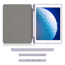 Load image into Gallery viewer, Soke for iPad Air 3 Case 2019 with Pencil Holder, Premium Smart Case, Strong Protection, Auto Sleep/Wake, Ultra Slim Soft TPU Back Cover for iPad Air 3rd Gen 2019/iPad Pro 10.5 2017(Violet)_499