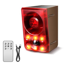 Load image into Gallery viewer, Solar Outdoor Motion Sensor Alarm, Dog Barking&Gunshot Sound,130db Loud, RedBrown_1