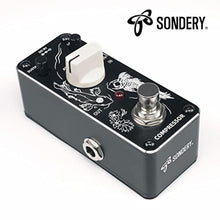 Load image into Gallery viewer, Sondery Compressor Pedal for Electric Guitar and Bass, Mini Compression Pedal True Bypass, Controls by Sustain Level and Attach, Art Design Series_8271