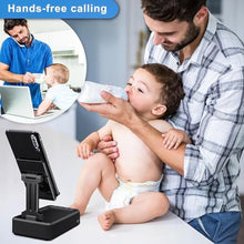 Load image into Gallery viewer, Sonrinss Wireless Bluetooth Speaker with Phone Stand - HD Sound Anti-Slip, Gifts for Men/Women | Compatible with All Smartphones (Home/Office/Outdoor), Black_8474