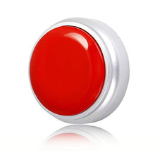 Load image into Gallery viewer, Sound Button- 30 Seconds Custom Recordable Talking Button-Record & Playback Your Own Message-Quality Voice Sound Recorder-Answer Buzzer (RED+Sliver), RedandSilver_1