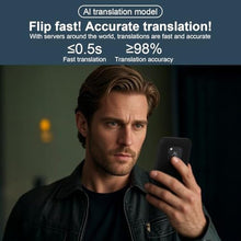 Load image into Gallery viewer, Souroyea AI Language Translator Device - Real Time AI Robot Role Play Chat Travel Tool Support 150 Languages, Online/Offline&Recording&Photo Simultaneous Voice Translation, 4.7" HD Digital Screen, Copper_4153