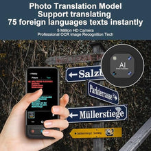 Load image into Gallery viewer, Souroyea AI Language Translator Device - Real Time AI Robot Role Play Chat Travel Tool Support 150 Languages, Online/Offline&Recording&Photo Simultaneous Voice Translation, 4.7" HD Digital Screen, Copper_4155
