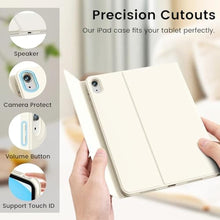 Load image into Gallery viewer, SQQSOOZ Keyboard Case for iPad Air 11 Inch M4, Air 5th/4th Gen, Cream White, CreamWhite_889