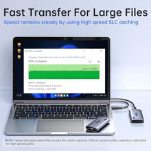 Load image into Gallery viewer, SSK Portable SSD 2TB, up to 2000MB/s External Solid State Drives, USB 3.2 Gen2X2 NVMe SSD External Hard Drive, Ultra Low Power for iPhone 15/ MacBook/Pro/OTG Phone/Laptops, Silver_7388