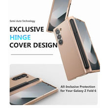 Load image into Gallery viewer, SSLOTSCASE for Samsung Galaxy Z Fold 6 Case with Hinge Protection, Gold_1404