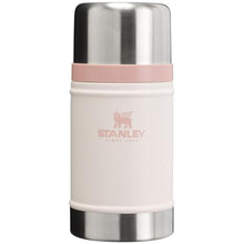 Load image into Gallery viewer, Stanley Classic Legendary Large Food Jar 24 oz | Vacuum Insulated Food Container | Wide Mouth Screw On Lid | Packable for Travel | Stainless Steel with Leakproof Lid | BPA-Free | Rose Quartz, RoseQuartz_1