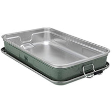 Load image into Gallery viewer, STANLEY Classic Legendary Useful Box 1.25 qt | Metal Snack and Lunch Box | Durable Stainless Steel Travel Food Storage Container | Hiking, Camping, School, or Work | BPA-Free | Hammertone Green, HammertoneGreen_968