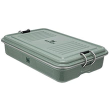 Load image into Gallery viewer, STANLEY Classic Legendary Useful Box 1.25 qt | Metal Snack and Lunch Box | Durable Stainless Steel Travel Food Storage Container | Hiking, Camping, School, or Work | BPA-Free | Hammertone Green, HammertoneGreen_969