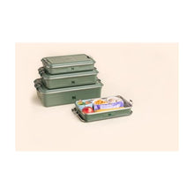 Load image into Gallery viewer, STANLEY Classic Legendary Useful Box 1.25 qt | Metal Snack and Lunch Box | Durable Stainless Steel Travel Food Storage Container | Hiking, Camping, School, or Work | BPA-Free | Hammertone Green, HammertoneGreen_971