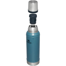 Load image into Gallery viewer, Stanley Classic Legendary Vacuum Bottle 1.0 qt | Wide Mouth with Leakproof Cup Lid | Keep Drinks Hot or Cold | Packable for Travel | Insulated Stainless Steel Thermos | BPA-Free | Hammertone Lake, HammertoneLake_6598