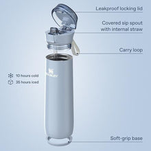 Load image into Gallery viewer, STANLEY Flowstate Spring Bottle, 20 oz, Blue Sky, BlueSky_205