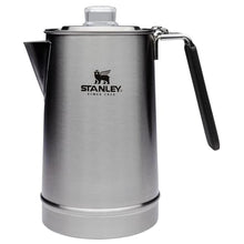 Load image into Gallery viewer, STANLEY Hold Tight Percolator Coffee Pot 1.1 qt | Stainless Steel 6 Cup Coffee Maker | Stove Top or Open Fire | Backpacking, Camping, Hiking Cookware | BPA-Free | Stainless Steel, StainlessSteel_1