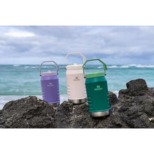 Load image into Gallery viewer, Stanley IceFlow Flip Straw Jug with Handle 64 oz| Twist On Lid and Flip Up Straw | Leak Resistant for Travel and Sports | Insulated Stainless Steel | BPA-Free | Rose Quartz, RoseQuartz_6895
