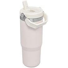 Load image into Gallery viewer, STANLEY IceFlow Flip Straw Tumbler with Handle 30 oz | Twist On Lid and Flip Up Straw | Leak Resistant Water Bottle | Insulated Stainless Steel |BPA-Free | Rose Quartz 1.0, RoseQuartz_5528