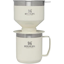 Load image into Gallery viewer, STANLEY Perfect Brew Pour Over Set | 12 oz Camp Mug with Lid Included | Drip Coffee Maker with Reusable Filter | Insulated Stainless Steel | BPA-Free | Cream Gloss, CreamGloss_1