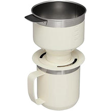 Load image into Gallery viewer, STANLEY Perfect Brew Pour Over Set | 12 oz Camp Mug with Lid Included | Drip Coffee Maker with Reusable Filter | Insulated Stainless Steel | BPA-Free | Cream Gloss, CreamGloss_538