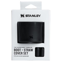 Load image into Gallery viewer, STANLEY Quencher Boot and Straw Cover Cap | Anti-Slip Silicone Protector for 20 & 30 oz Tumbler with Handle | Accessory Set for Stainless Steel Drinking Cup | BPA-Free | Black_1