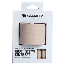 Load image into Gallery viewer, STANLEY Quencher Boot and Straw Cover Cap | Anti-Slip Silicone Protector for 20 & 30 oz Tumbler with Handle | Accessory Set for Stainless Steel Drinking Cup | BPA-Free | Sand_1