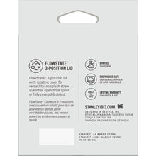 Load image into Gallery viewer, STANLEY Quencher Tumbler Lid 40 oz | Twist on Flowstate 3-Position Lid Replacement for Tumbler with Handle | Accessory fits Stainless Steel Drinking Cup | BPA-Free | Clear_1239