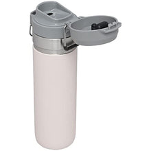 Load image into Gallery viewer, Stanley Quick Flip GO Water Bottle 24 oz | Push Button Lid | Leakproof and Packable for Travel and Sports | Insulated Stainless Steel | BPA-Free | Rose Quartz, RoseQuartz_6795