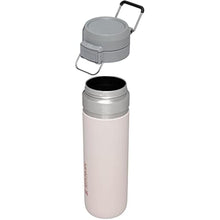 Load image into Gallery viewer, Stanley Quick Flip GO Water Bottle 24 oz | Push Button Lid | Leakproof and Packable for Travel and Sports | Insulated Stainless Steel | BPA-Free | Rose Quartz, RoseQuartz_6796