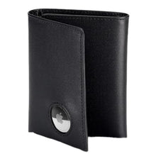 Load image into Gallery viewer, Stealth Mode Men's Leather Trifold Wallet with Airtag Holder and RFID Blocking (Black)_1