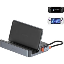 Load image into Gallery viewer, Steam Deck Dock, Baseus 6-in-1 Docking Station for Steam Deck/ROG Ally X/Legion Go with HDMI 2.0 4K@60Hz, Gigabit Ethernet, Adjustable Stand Design, 100W PD and 3 USB-A 3.0 Ports_1