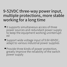 Load image into Gallery viewer, STEAMEMO 5-Port Industrial Ethernet Switch | DIN-Rail Mount | 100Mbps Ports + 1Gbps Switching | -40C to 70C Operation | Rugged Metal Housing | Lifetime Protection, Black_514
