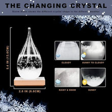 Load image into Gallery viewer, Storm Glass Weather Station Elegant Drop-Shaped Crystal Barometer, Perfect Christmas & Winter Gift for Home & Office Decor, Unique Weather Predictor for Family & Friends_133