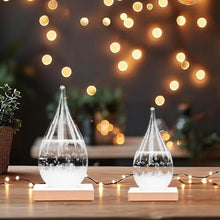 Load image into Gallery viewer, Storm Glass Weather Station Elegant Drop-Shaped Crystal Barometer, Perfect Christmas & Winter Gift for Home & Office Decor, Unique Weather Predictor for Family & Friends_136