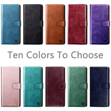 Load image into Gallery viewer, SUANPOT Design for iPhone 15 Pro Max 6.7" Wallet case with RFID Credit Card Holder,Flip Book PU Leather Cover Women Men for Apple 15ProMax Phone case Blue_8367