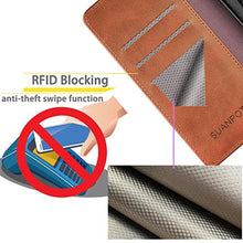 Load image into Gallery viewer, SUANPOT for Samsung Galaxy S24 5G Wallet case with RFID Blocking Credit Card Holder,Flip Book PU Leather Protective Cover Women Men for Samsung S24 Phone case Light Brown, LightBrown_1176