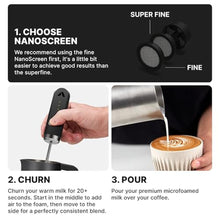 Load image into Gallery viewer, Subminimal NanoFoamer Milk Foamer - Rechargeable Handheld Frother - White_798