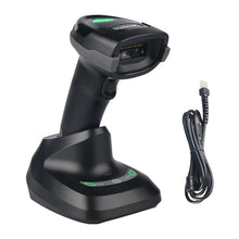 Load image into Gallery viewer, Sumicor Wireless Barcode Scanner, Bluetooth 2.4G 3-in-1 1D 2D QR Scanner with Wireless Receiver Stand, Handheld Barcode Reader for Inventory, Store, Library, Black_1