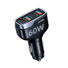 Load image into Gallery viewer, SUNDA 40W USB C Fast Car Charger, 4-Ports Car Charger Adapter, Dual Type C PD 20W Compatible with iPhone12/11 Pro/Max/iPhone11/iPad Pro/Galaxy/Samsung, Dual USB-A 18W QC3.0 for Android, CCAC_1