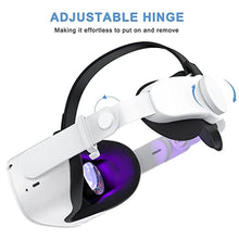 Load image into Gallery viewer, SUPERUS Head Strap & Glasses Spacer Compatible with Oculus/Meta Quest 2 Accessories, Enhanced Comfort, Reduce Head Pressure, and Prevent Your Glasses from Scratching VR Lenses (Black), HeadStrapGlassesSpacer_8217