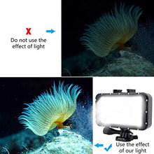 Load image into Gallery viewer, Suptig 60 LED Video Light with 5200mAh Portable Charger Portable Lighting Compatible for Gopro Hero 12, Hero 11/10/9/8/7/6/5/4/3/3+/Gopro Max, Fusion, DJI osmo Insta 360 ace pro, Waterproof 164ft_115