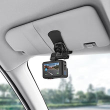 Load image into Gallery viewer, SUREWO Car Sun Visor Mount, Quick Clip Sun Visor Mount with Universal Ball J Hook Compatible with GoPro Hero 13 12 11 10 9 8 7 6 5 Black,DJI Osmo Action 5 pro/4/3,AKASO and More_1